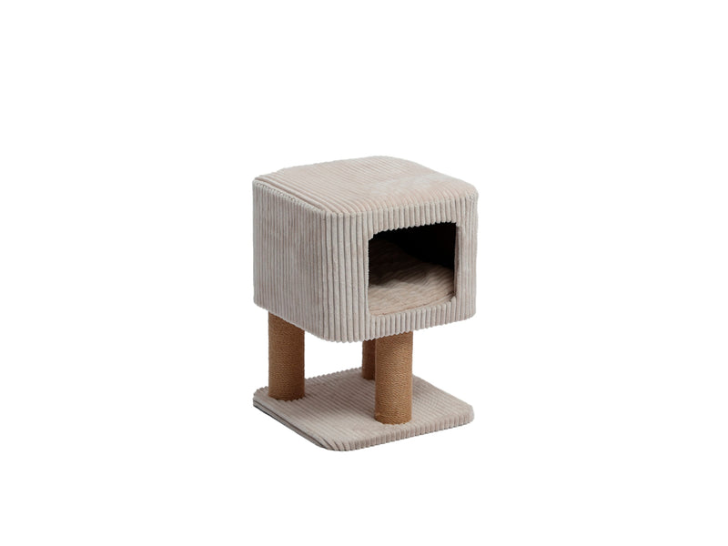 Freedog Sit  Scratch Cat Tree BEIGE 35 x 35 x 47cm