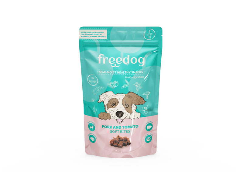 Freedog Snack Semi-Moist Pork  Tomato 100gr (Porc si Rosie)