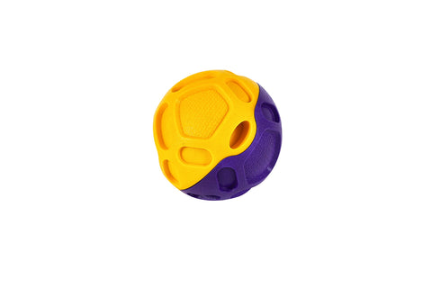 Jucarie caini Freedog Zygo YELLOW PURPLE, 13 cm