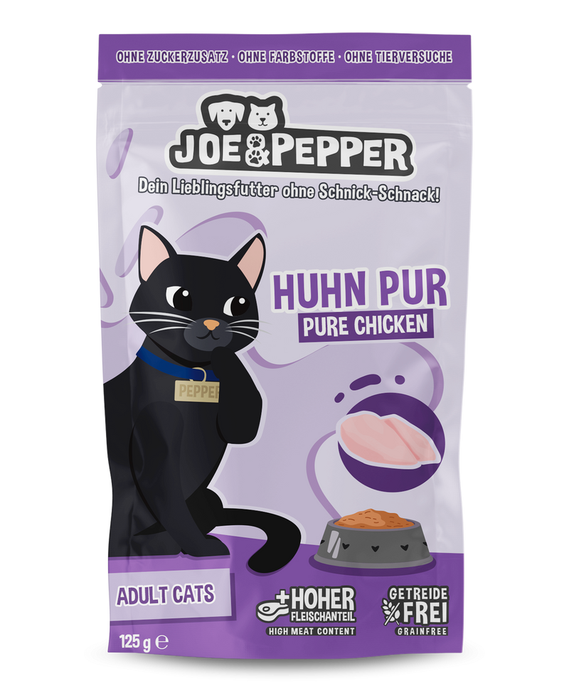 Joe and Pepper Pouch Cat Pure Chicken 125g (Pui)