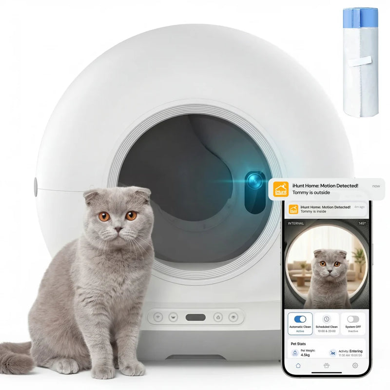 Litiera Automata Smart Cat Litter V7 Camera, Wi-Fi, Senzori, Camera Video, Aplicatie Smart