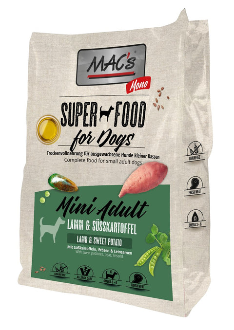 Hrana uscata caini MACs Dog Mono Mini, 7 kg