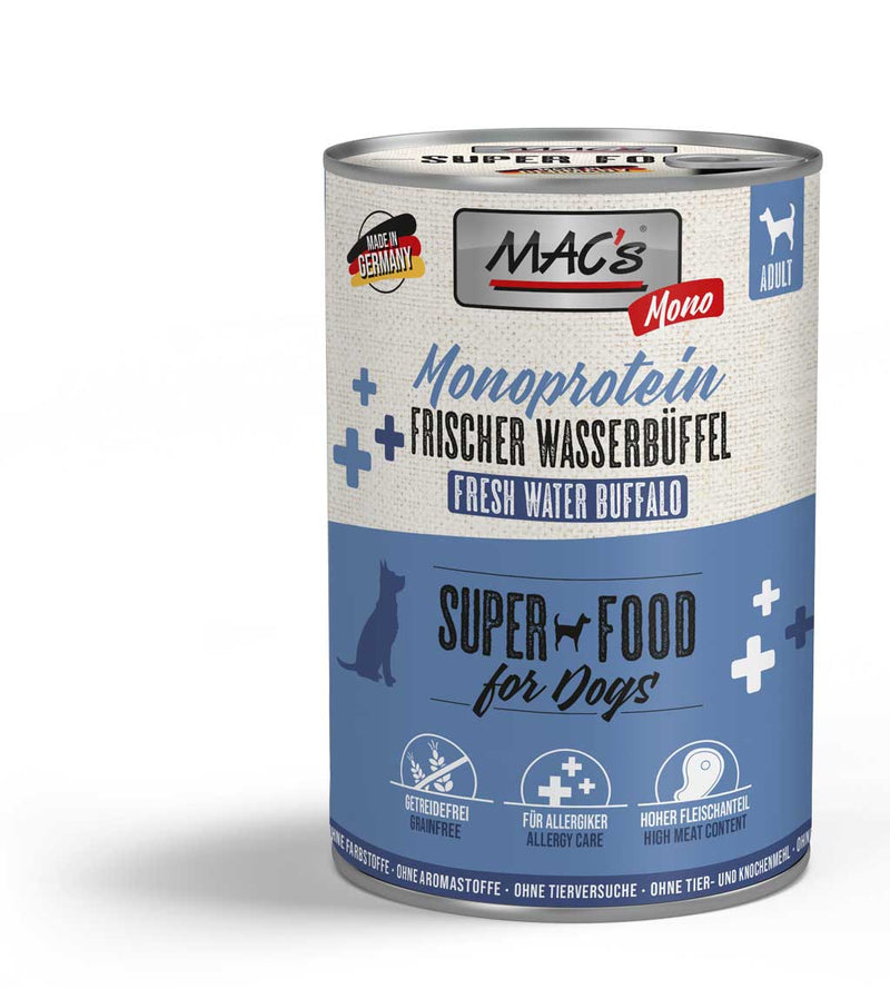 Macs Dog Mono Water Buffalo 400g (Bivol)