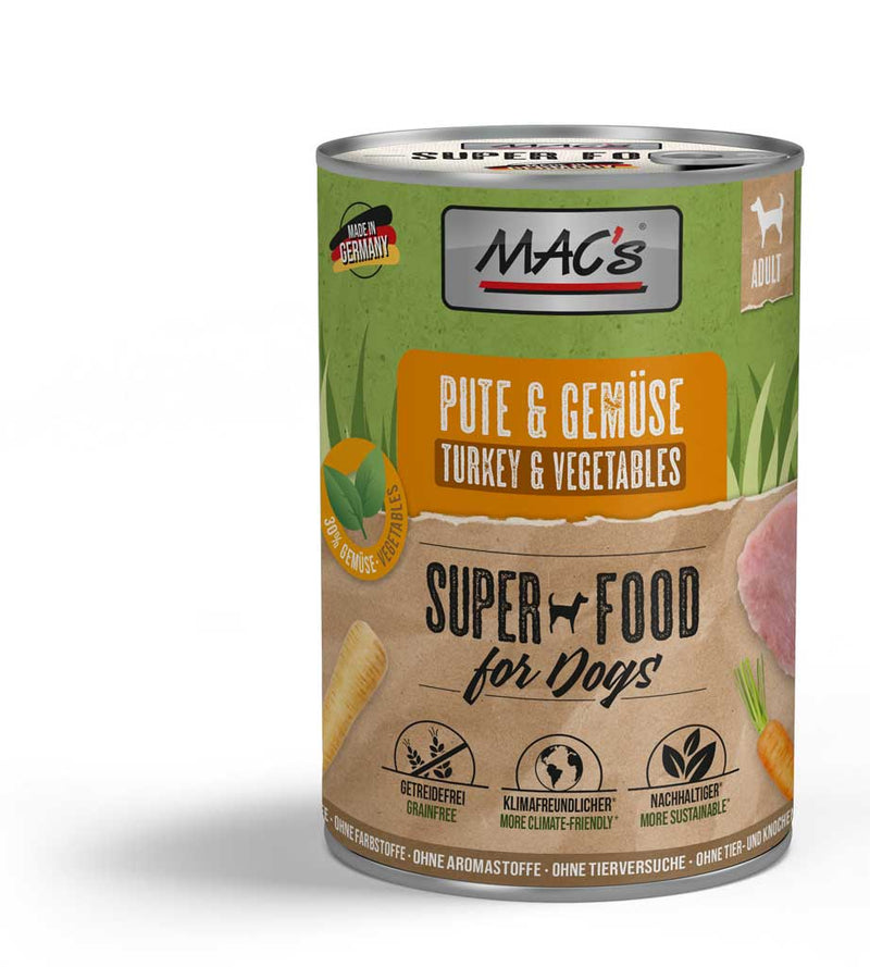 MACs Dog Turkey Vegetables 400g