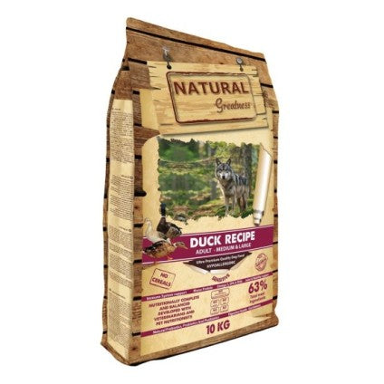 Natural Greatness Dog Duck Recipe All Age Medium and Large 10kg