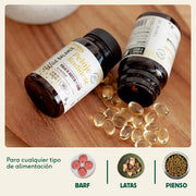 WILD BALANCE PELAJE RADIANTE - Capsule Omega 3 din Ulei de Peste pentru Caini si Pisici