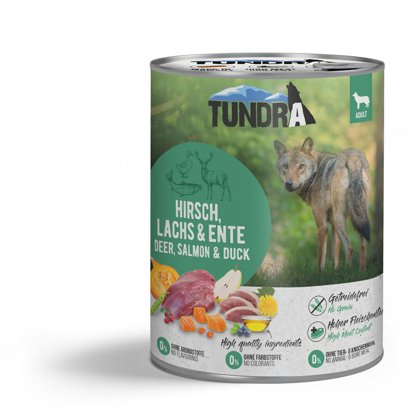 Tundra Dog Deer, Salmon and Duck 800g ( Caprioara, somon si rata)