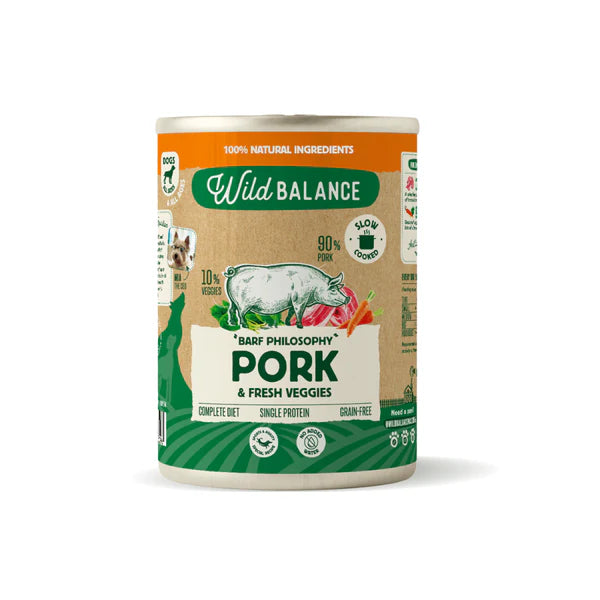 Wild Balance Dog Pork with Fresh Veggie 400g - BARF Philosophy (Porc si Legume)